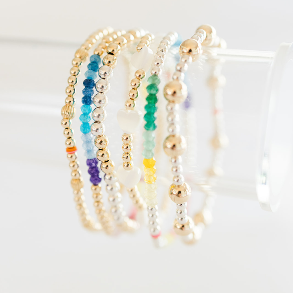 gold-filled, sterling silver
