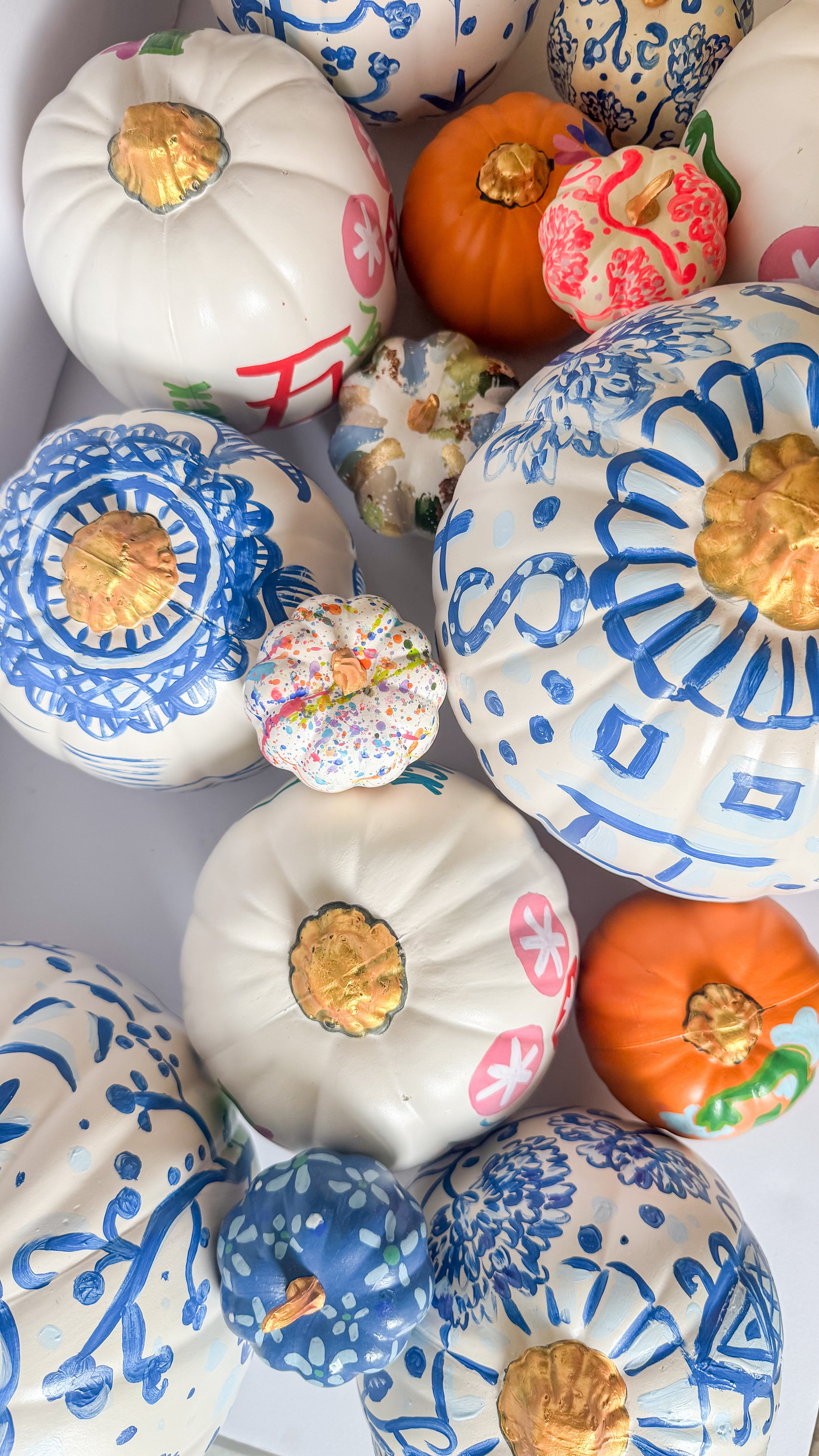hand-painted pumpkins
