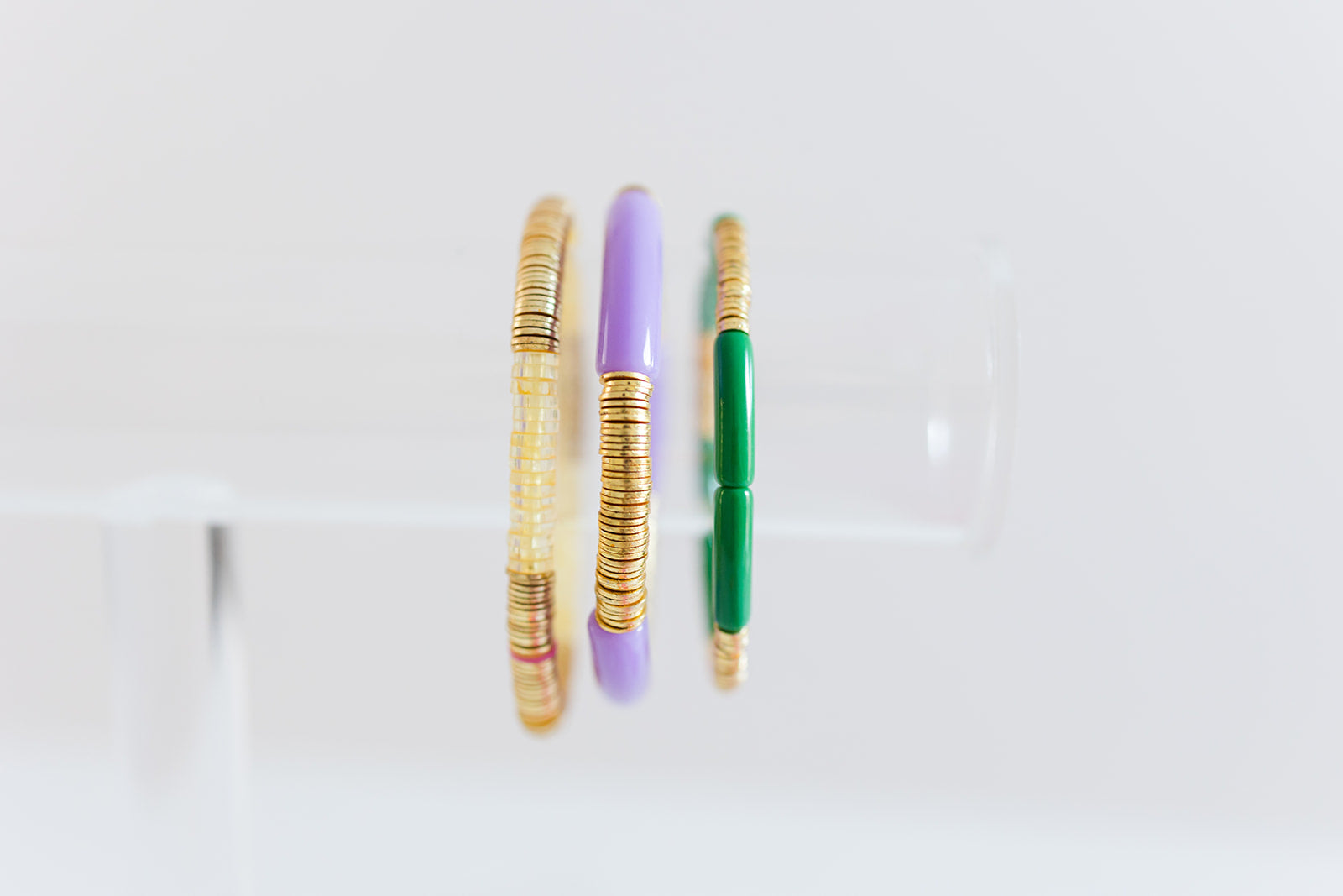 lundi gras bracelet stack