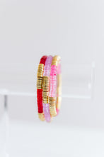 Load image into Gallery viewer, pink acrylic + gold 6mm