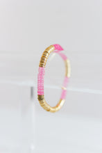Load image into Gallery viewer, pink acrylic + gold 6mm