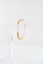 Load image into Gallery viewer, purple acrylic + gold 6mm