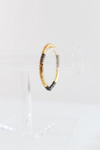 Load image into Gallery viewer, smoke acrylic + gold 6mm