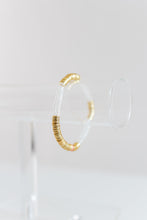 Load image into Gallery viewer, clear acrylic + gold 6mm