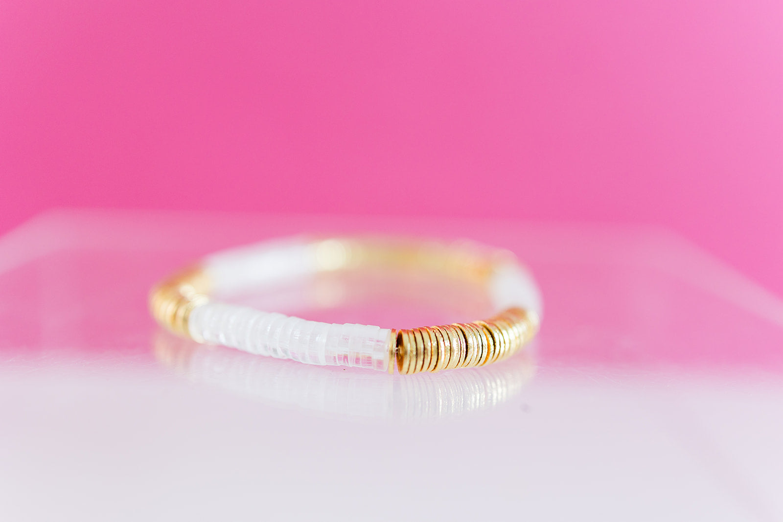 clear acrylic + gold 6mm
