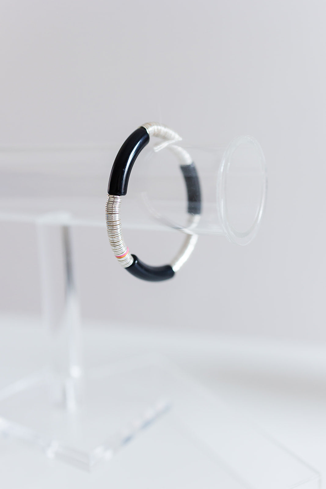 black silver cleo, 6mm