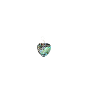 abalone heart charm