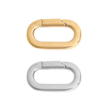Load image into Gallery viewer, elizabeth paperclip chain with charm keeper necklace
