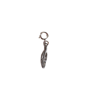 sterling silver feather charm