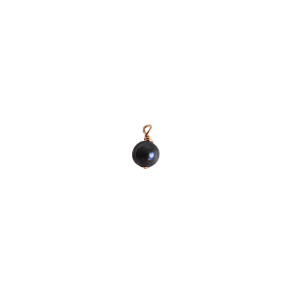 pearl drop charm, black