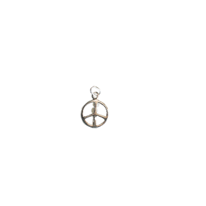 sterling silver peace sign charm