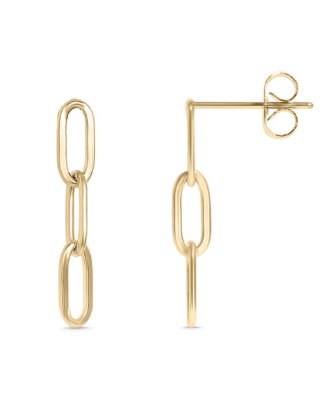 elizabeth paperclip earrings