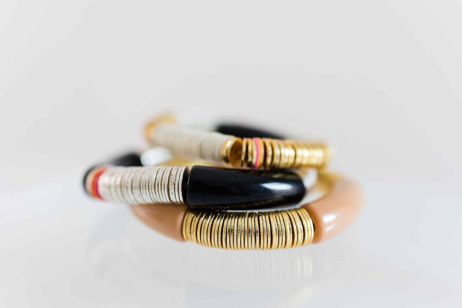 coffee break bracelet stack
