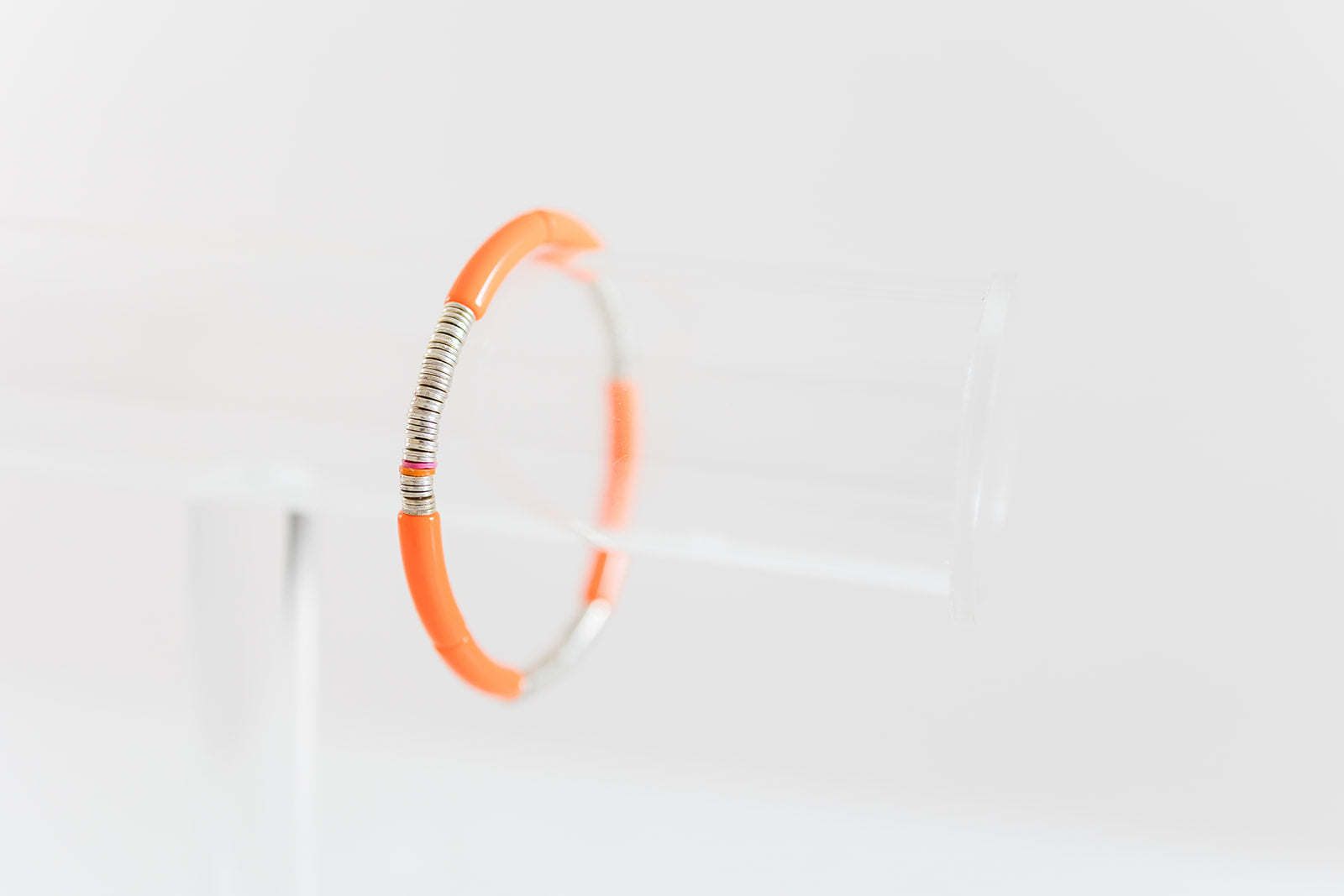 orange silver cleo, 4mm