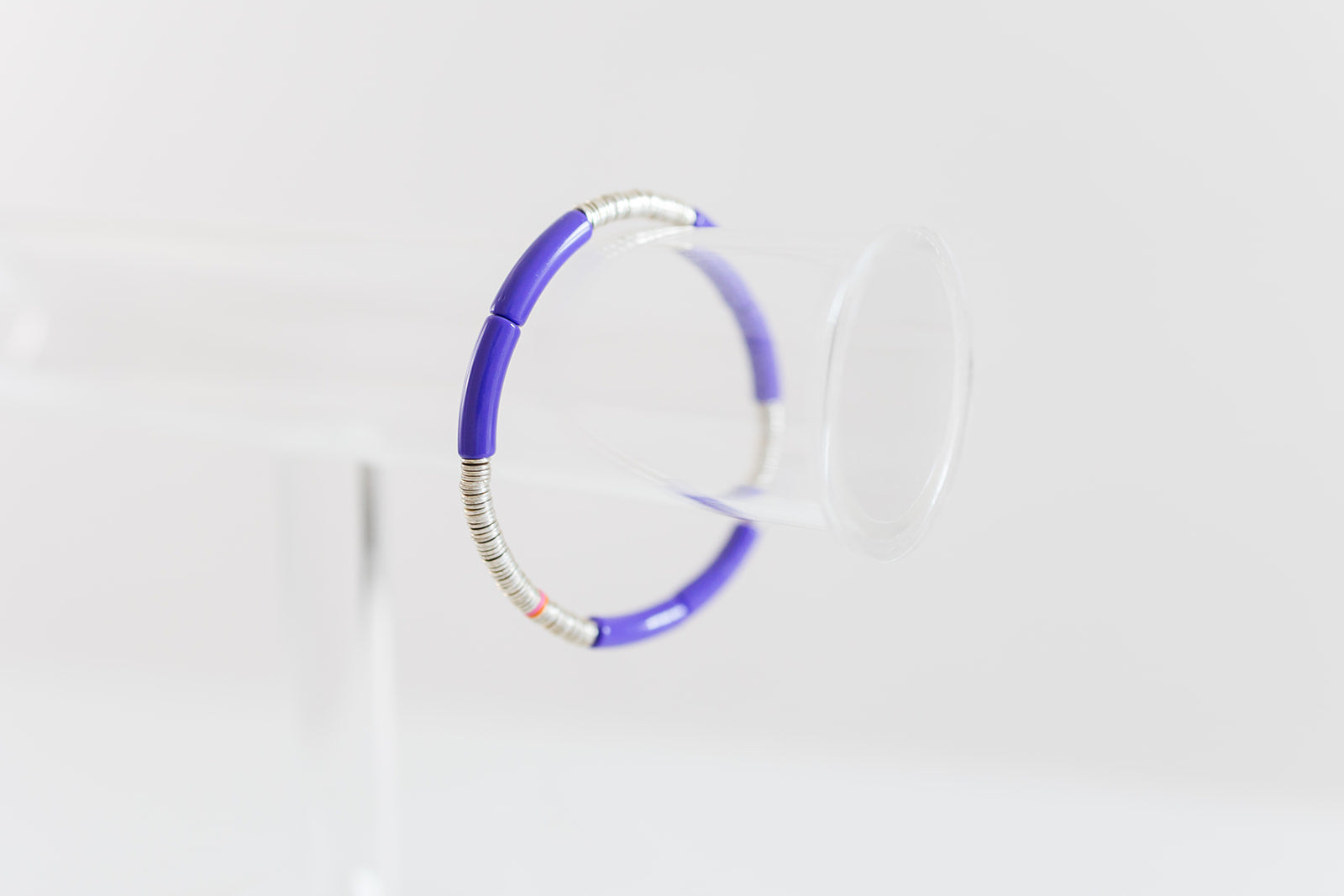 purple silver cleo, 4mm