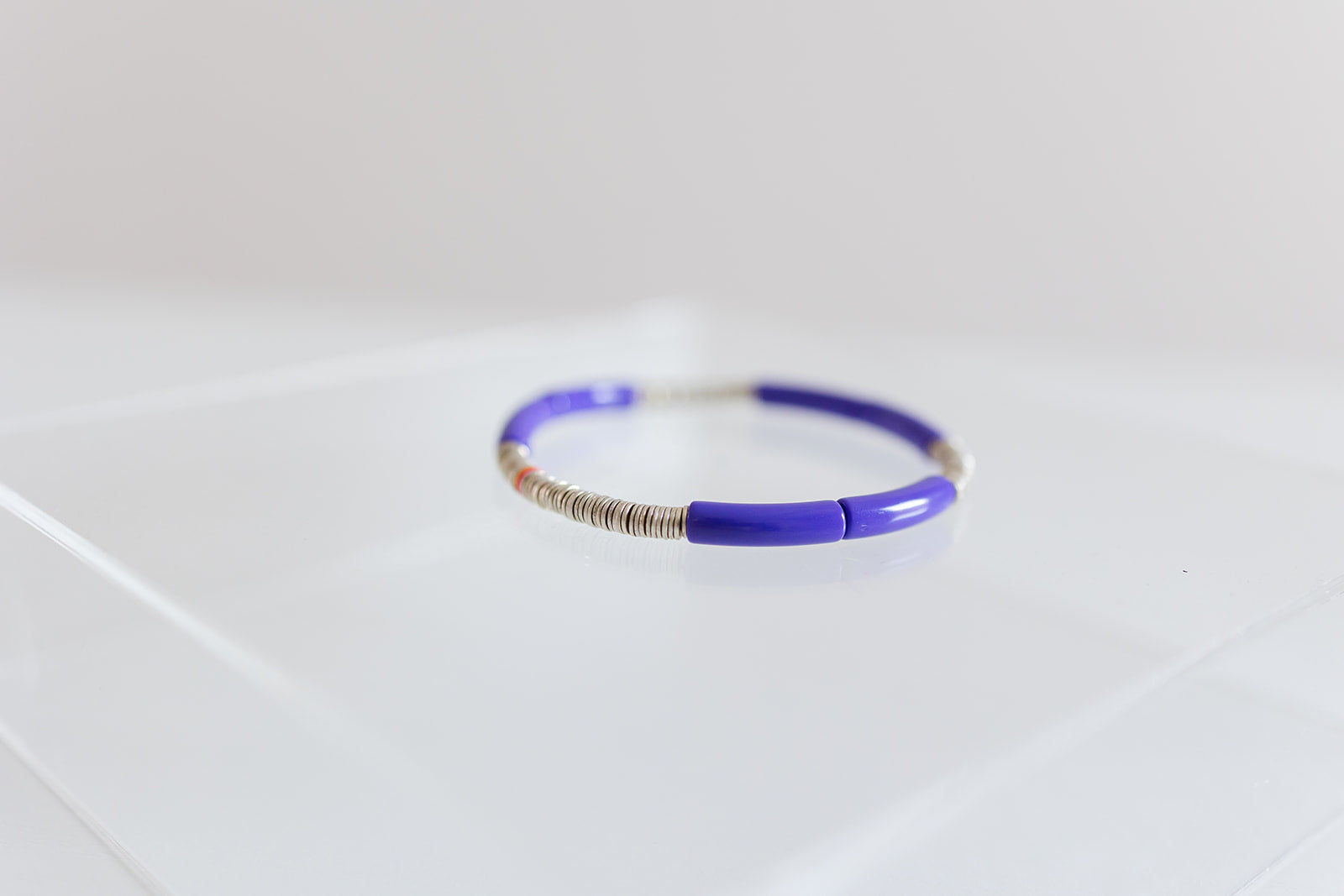purple silver cleo, 4mm