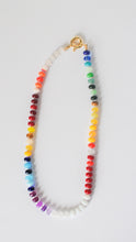 Load image into Gallery viewer, red + yellow rainbow necklace
