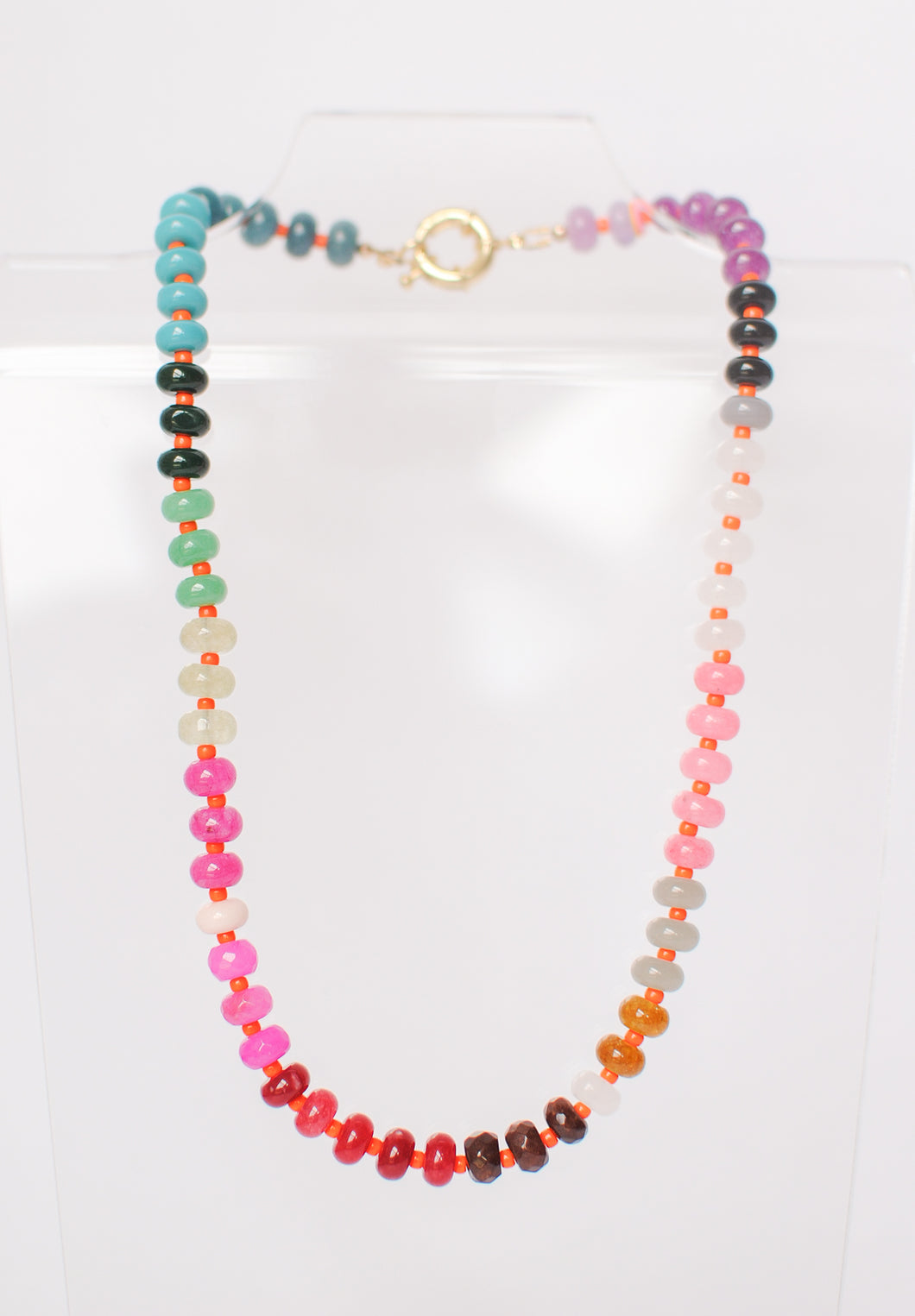 orange sunset necklace