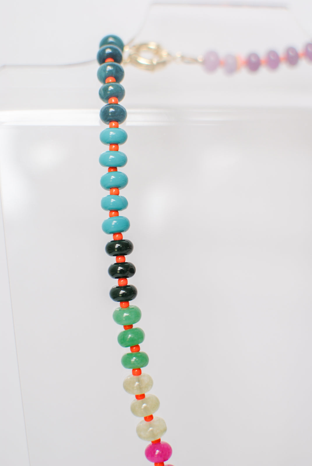 orange sunset necklace