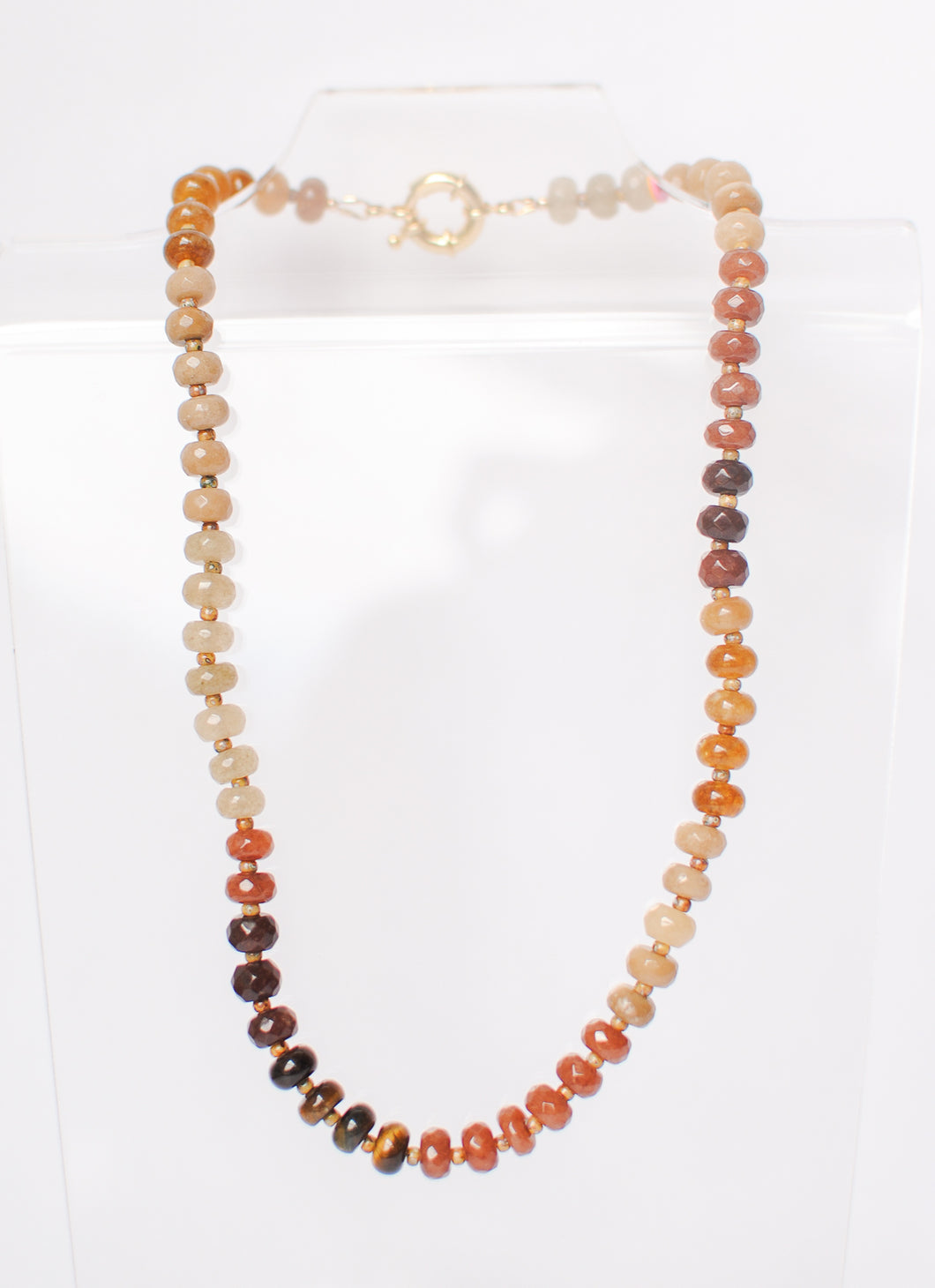 shades of brown necklace