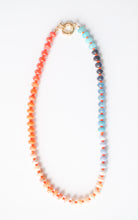 Load image into Gallery viewer, blue + orange necklace
