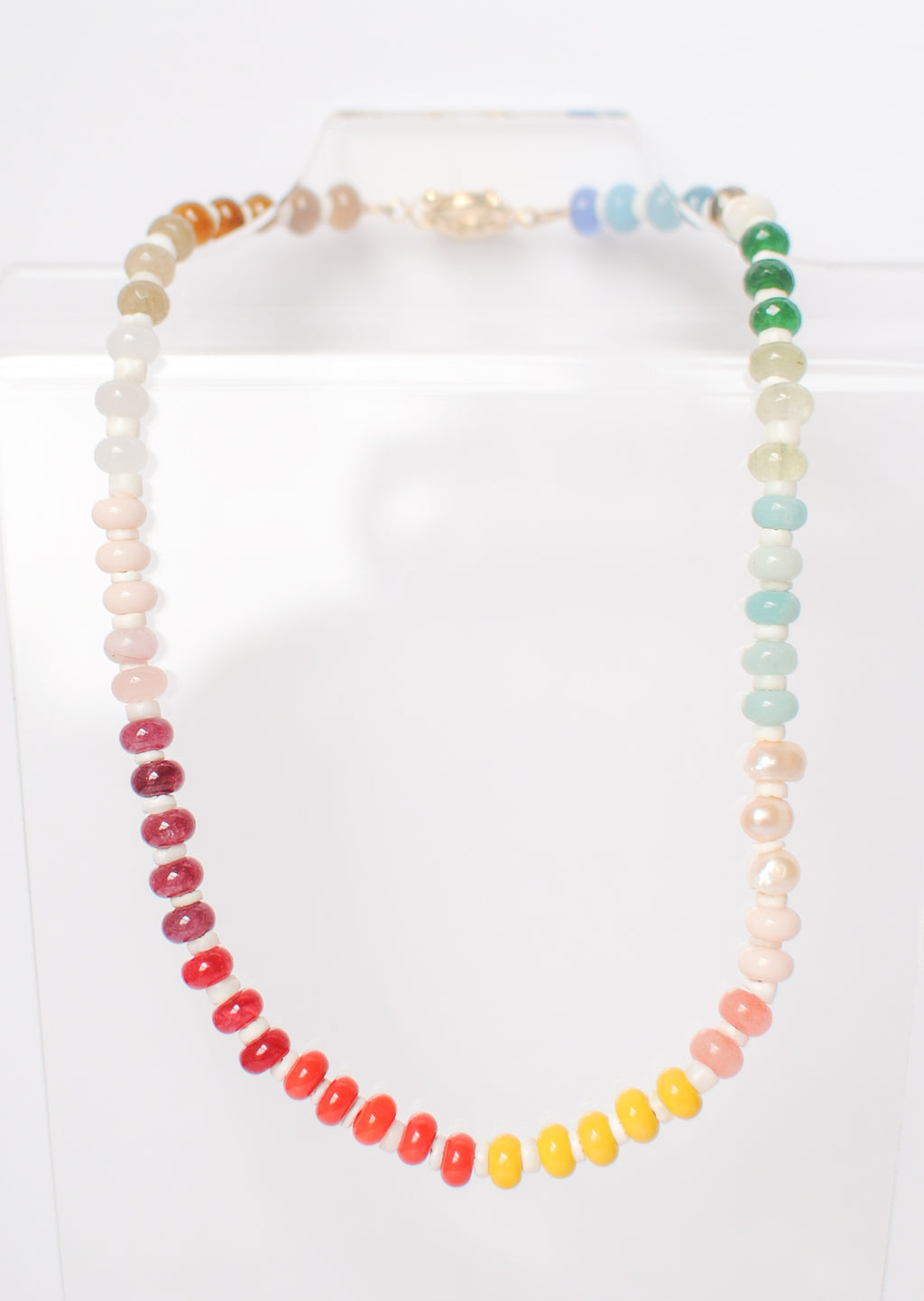 fall rainbow necklace