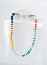 Load image into Gallery viewer, blue rainbow necklace
