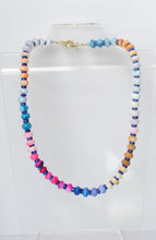 Load image into Gallery viewer, opals + blue necklace
