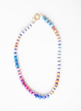Load image into Gallery viewer, opals + blue necklace

