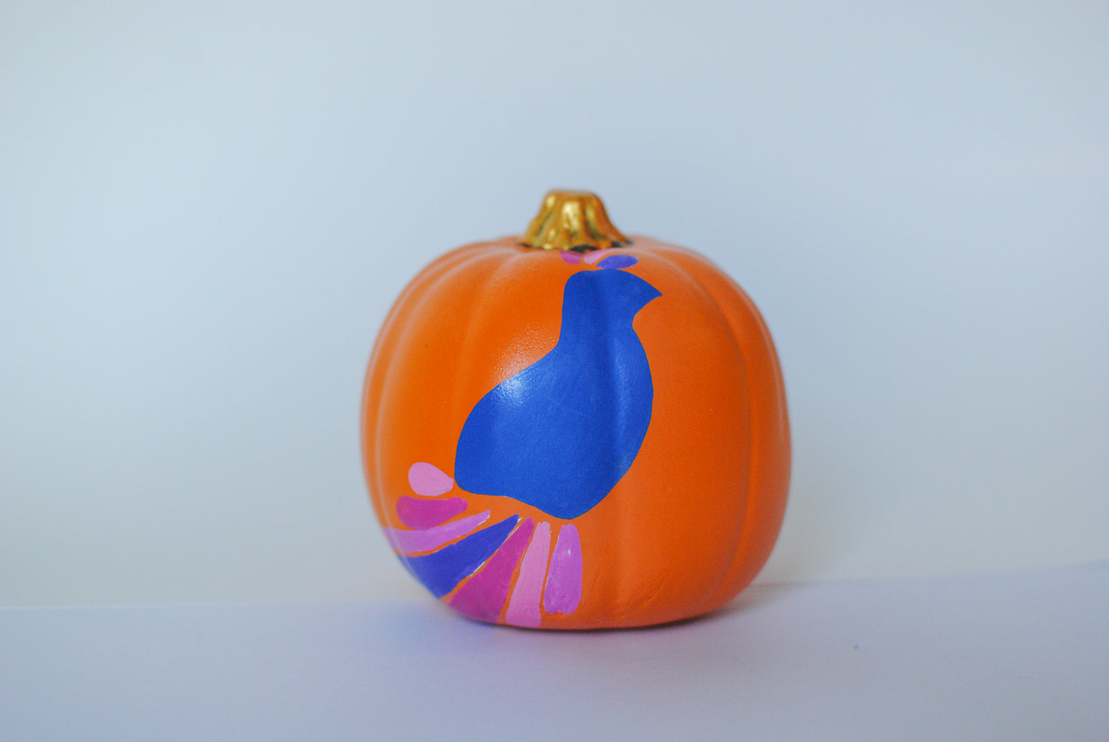 small mahjong painted pumpkins 4"