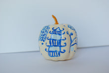 Load image into Gallery viewer, small chinoiserie painted pumpkins 4"

