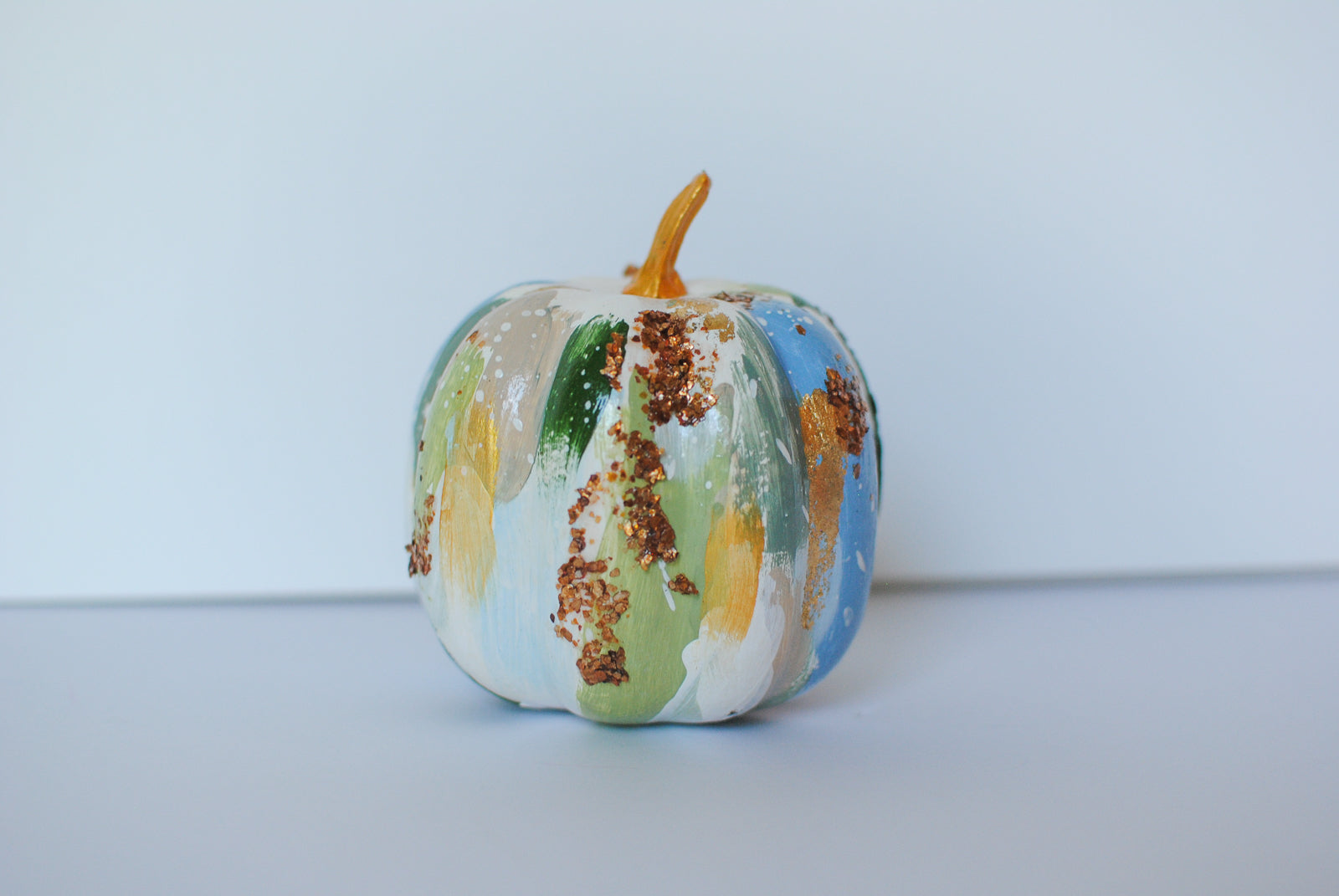 small painted pumpkins 4"