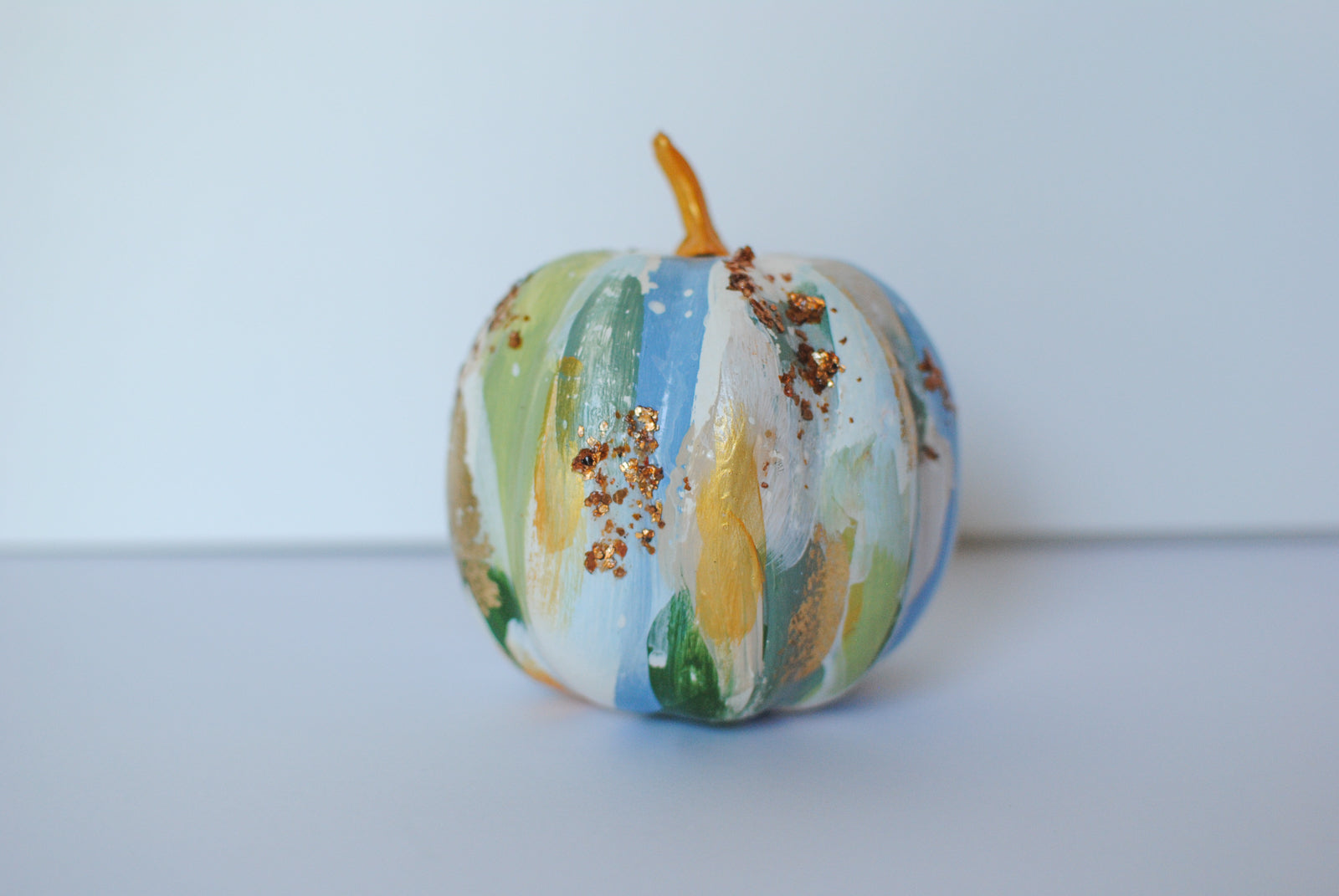 small painted pumpkins 4"