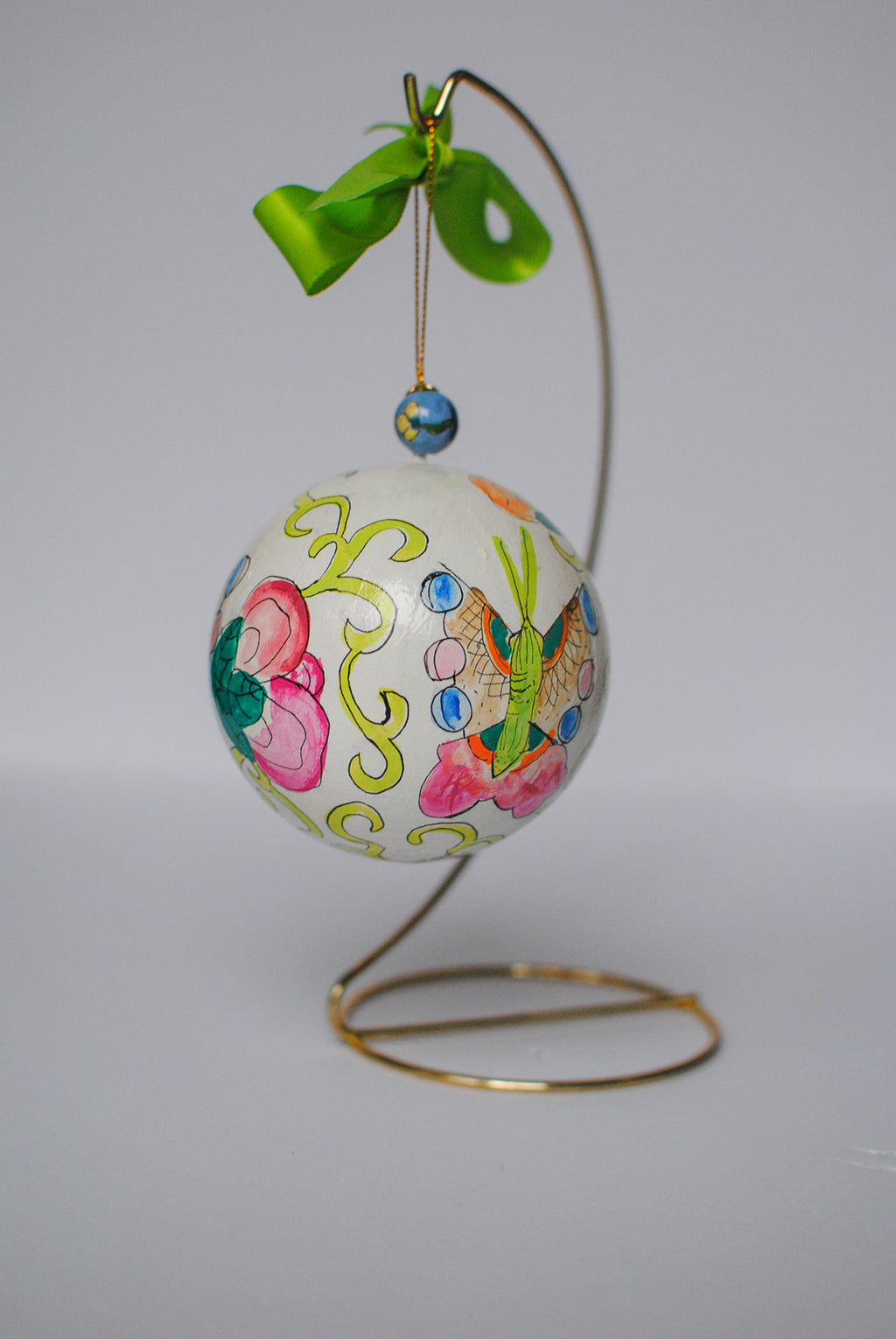 chinoisere butterfly ornament