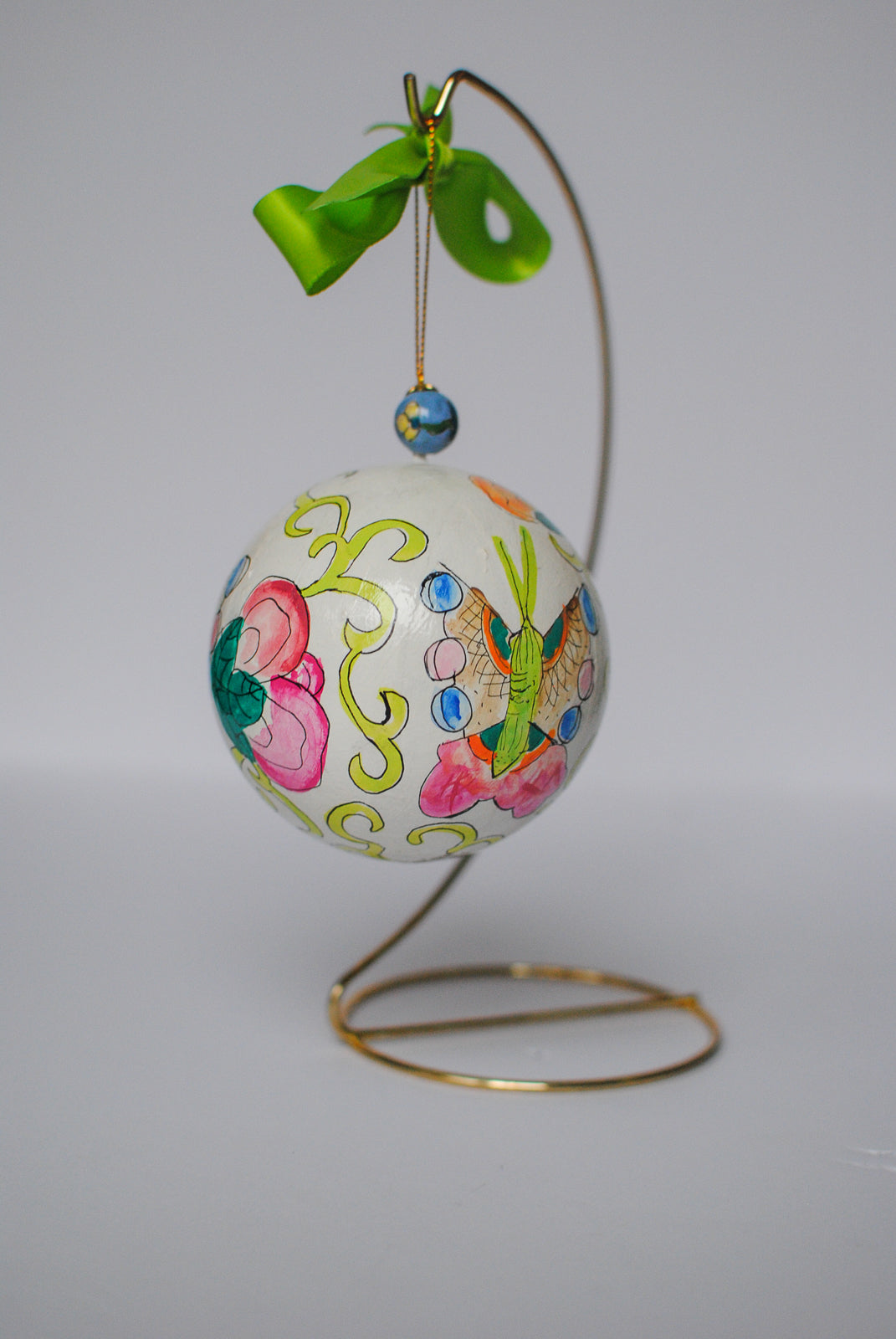 chinoisere butterfly ornament