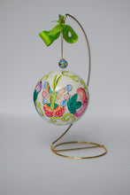 Load image into Gallery viewer, chinoisere butterfly ornament
