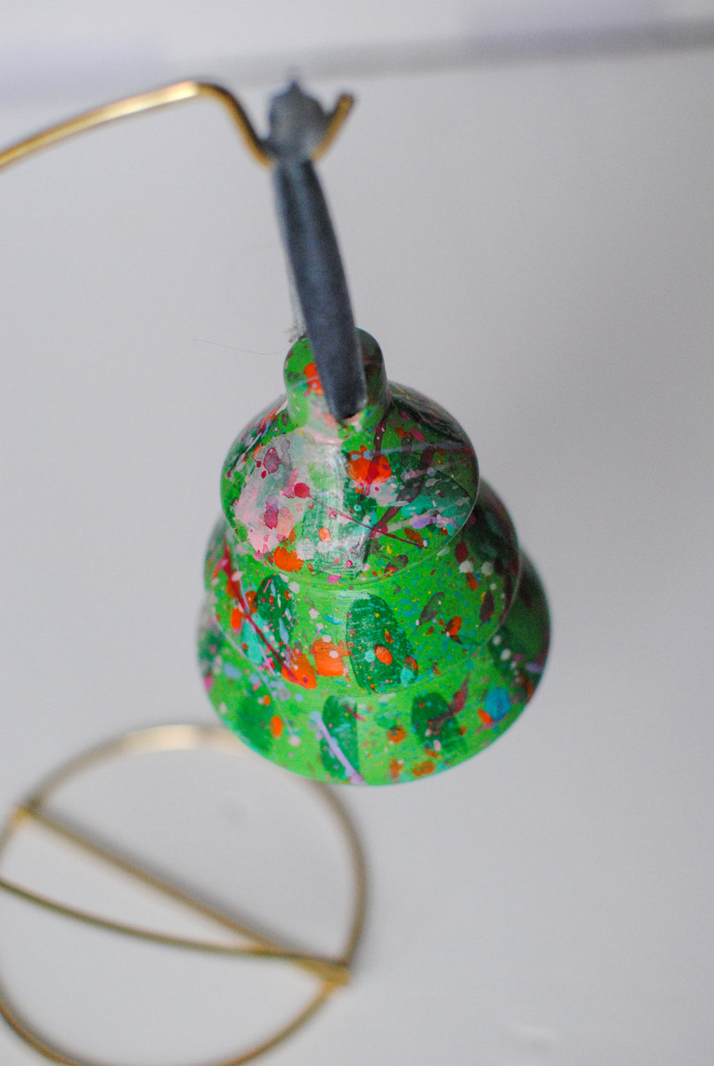 splatter tree ornament