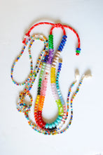 Load image into Gallery viewer, rainbow glass bead necklace
