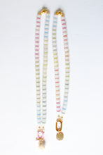 Load image into Gallery viewer, milky white gemstone + pastel rainbow
