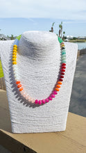 Load image into Gallery viewer, gemstone + white seed bead necklace
