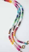 Load image into Gallery viewer, mom +  little rainbow beaded necklace

