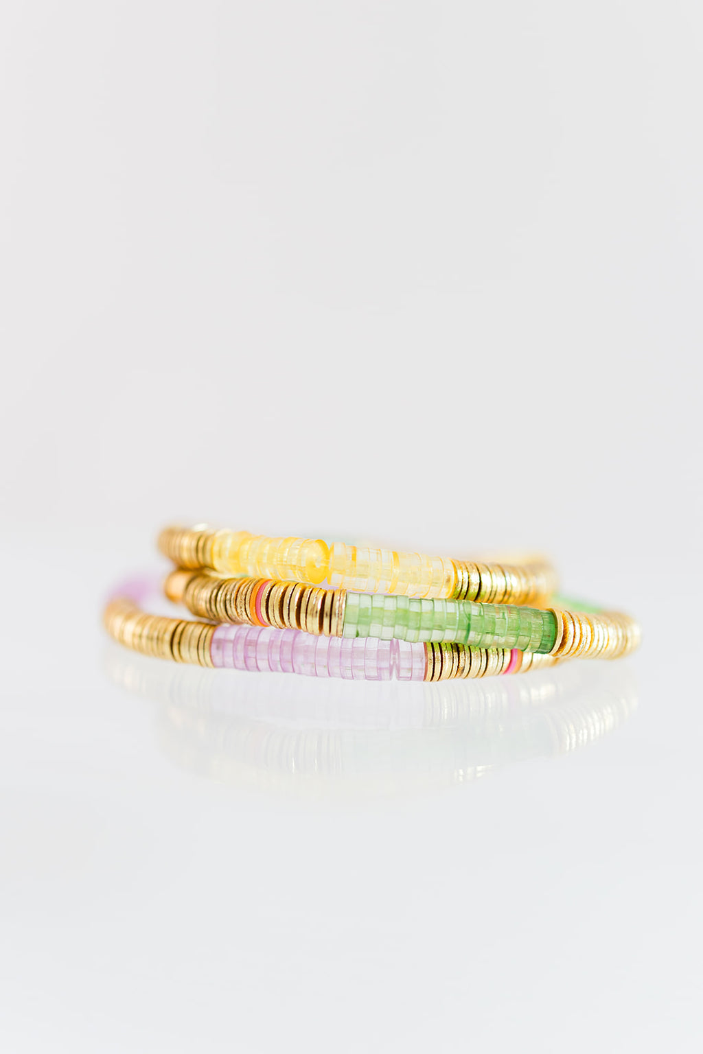 mardi gras acrylic + gold 6mm