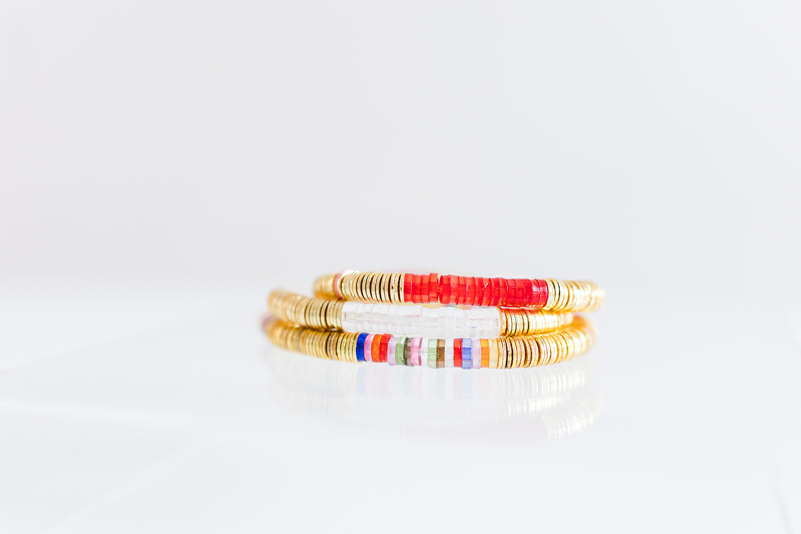clear acrylic + gold 6mm
