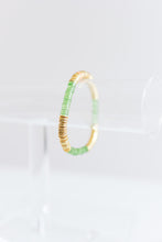 Load image into Gallery viewer, mardi gras acrylic + gold 6mm stack
