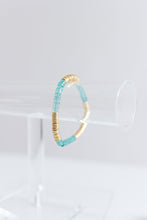 Load image into Gallery viewer, aqua acrylic + gold 6mm
