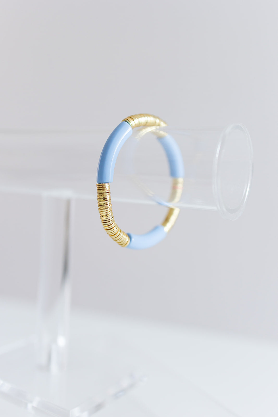 periwinkle gold cleo, 6mm