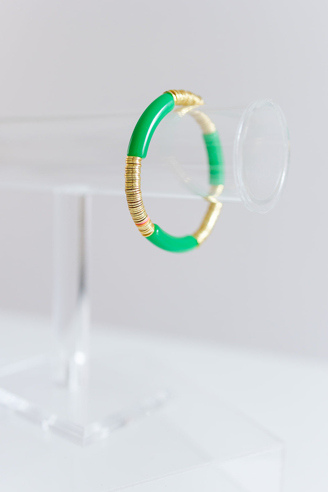 emerald gold cleo, 6mm