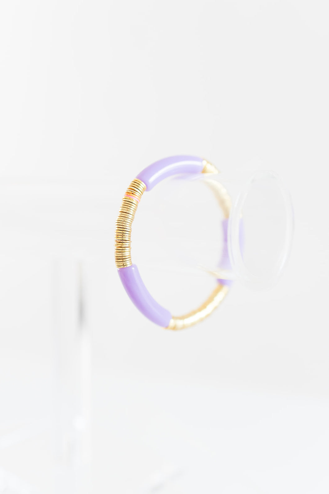 lilac gold cleo, 6mm