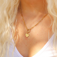 Load image into Gallery viewer, heart evil eye charm
