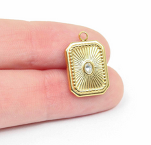 Load image into Gallery viewer, sunburst crystal charm
